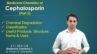 Cephalosporin Medicinal chemistry Part 03 Classification Structures IUPAC Name and Uses [upl. by Zenda305]