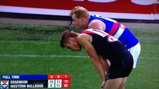 Last 41 seconds Essendon vs Western Bulldogs round 7 2014 [upl. by Arretnahs557]