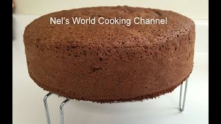 How To Make Soft Chocolate Sponge Cake  Easy Sponge Cake Recipe  Chocolate Sponge Cake [upl. by Nolyag918]