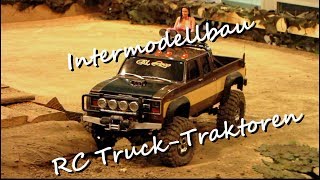 Intermodellbau 2010 in Dortmund Germany  Rc Trucks und Traktoren Trecker 18 114 als RC Modell [upl. by Adnylg]