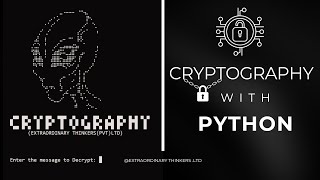 Cryptography with Python  Python Project  Programming Course [upl. by Lonyer]