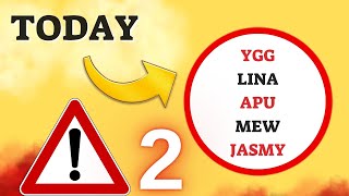 UPDATE Prediction 02JUN YGG LINA APU MEW JASMY Crypto Technical Analysis [upl. by Aloke]