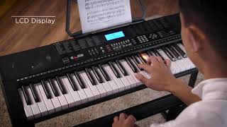 Best Choice Products 61Key Beginners Complete Electronic Keyboard Piano Set wLighted Keys LCD Sc [upl. by Folger]