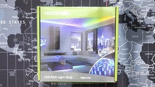 Novostella 40ft RGB LED Strip Light Kit Unboxing [upl. by Calan971]