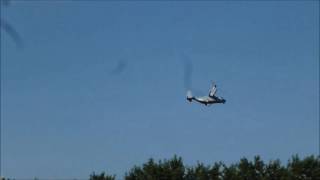 Huge electrified V22 RC Osprey flight on May 18th 2016 first 30° tilt test [upl. by Raychel]