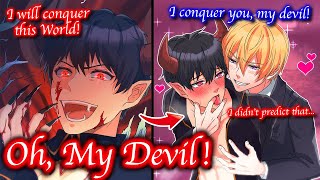 【BL Anime】A devil has fallen to the human world An office worker takes him home [upl. by Rramed]