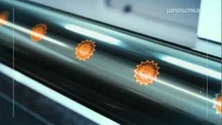 laser etching technology for rotogravure cylinder by Janoschka [upl. by Refotsirhc]