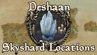 ESO Deshaan All Skyshard Locations updated for Tamriel Unlimited [upl. by Horan]