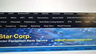 Semiconductor equipment parts in stock in Morgan Hill CA USA [upl. by Kare]