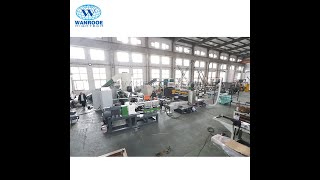 Plastic Film Woven Bag Double Stage Water Ring Pelletizer Machine Plastic Granulator Line [upl. by Normy79]