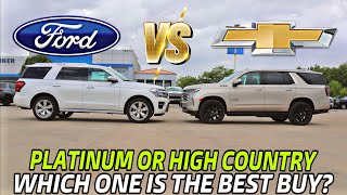 2023 Chevy Tahoe High Country VS Ford Expedition Platinum Which One Is The Best Buy [upl. by Landes]