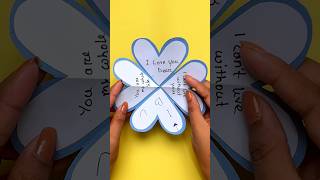 Easy card making process youtubeshorts cards card propose papercraft [upl. by Xonk]