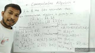 Commutator algebra in quantum mechanics  commutator of two operator [upl. by Nolly]