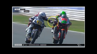 Motorrad Romano Fenati nach Griff in Bremse quotWar kein Mannquot [upl. by Onimixam]