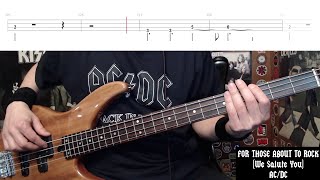 Hells Bells by ACDC  Bass Cover with Tabs PlayAlong [upl. by Dow]