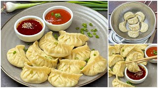 চিকেন মোমো  ডাম্পলিং সাথে চিলি অয়েল রেসিপি  Chicken Momos Recipe  Dumpling Recipe  Chicken Momos [upl. by Leifer661]