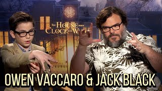 Jack Black Shows Off Magic Skills  THE HOUSE WITH A CLOCK IN ITS WALLS [upl. by Eseuqram120]