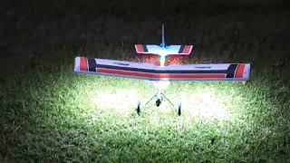 EFlite Slow Ultra Stick night flying 2024 [upl. by Sharai830]