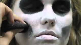 Skeleton Face Paint Easy 5 min tutorial [upl. by Larrej]