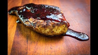 Chicken Breast with Blueberry BBQ Sauce on the 36quot Blackstone Griddle [upl. by Anerat]