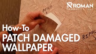 How to Patch Wallpaper  ROMAN Products [upl. by Peery]