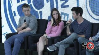 THE MAZE RUNNER Cast w Zac Levi  NerdHQ 2014 [upl. by Elvera791]