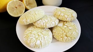 How to make Eggless Lemon Crinkle Cookies [upl. by Htezzil]