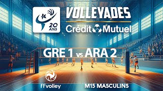 2024 VOLLEYADES  GRAND EST 1 vs AUVERGNE RHONE ALPES 2  Tour préliminaire masculin [upl. by Sanders280]