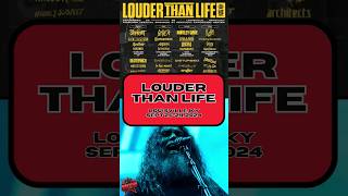 Louder Than Life Festival 2024 Lineup ft Slayer Shorts [upl. by Llenrahs]