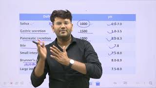 DIGESTIVE JUICES Physiological data  secretion and pH Pancreatic juice  Gastric juice [upl. by Lledraw]