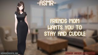 ASMR ROLEPLAY ♡friends mom wants you to stay and cuddle♡ binauralF4A [upl. by Alicia180]