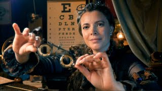 Eye and Ear Exam with the Steampunk Optometrist  ASMR Roleplay lens test otoscope [upl. by La Verne]