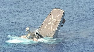 Sinking Exercise during RIMPAC • Hits by Missiles and Torpedoes Compilation [upl. by Atsuj]