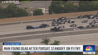 91 Freeway in Orange County reopens after hourslong shutdown [upl. by Dnesnwot]