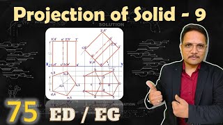 9 Projection of Solid Basics Drawing Process amp Solved Example Explained [upl. by Orv931]