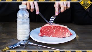 Sandblasting Steak with Salt [upl. by Bakerman]