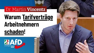 Warum Tarifverträge Arbeitnehmern schaden – Dr Martin Vincentz AfD [upl. by Shara]