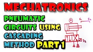 PART 1  Pneumatic Circuits Using Cascading Method  Mechatronics [upl. by Aihtebat]