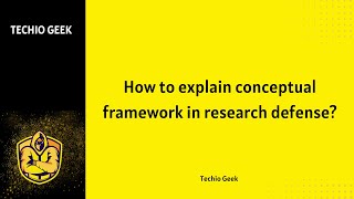 How to Explain Conceptual Framework in Research Defense [upl. by Wallas]