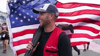 Eatonton native wins third Olympic Gold Medal in skeet shooting [upl. by Nesyaj]