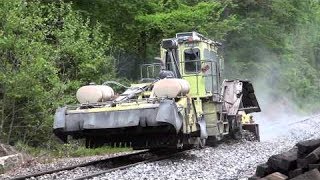 CSX MOW Crew Replacing Railroad Ties On The Old Main Line [upl. by Arvell438]