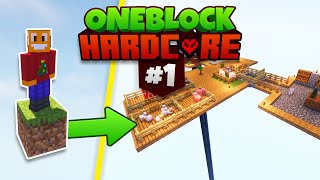 NAJTRUDNIEJSZY POCZĄTEK na ONE BLOCK Minecraft 1 [upl. by Angelica]