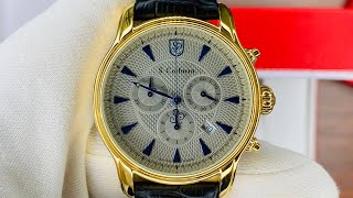 Xshipvn S Coifman Chronograph Metallic White Dial Men Watch SC0220 [upl. by Alisa]