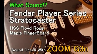 What Sound Fender Player Stratocaster HSS Floyd Rose  ZOOM G3Xn [upl. by Einahpit]