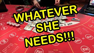 ULTIMATE TEXAS HOLD EM in LAS VEGAS WHATEVER SHE NEEDS [upl. by Prudhoe]