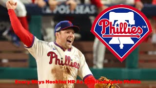 Every Rhys Hoskins HR As A Philadelphia Phillie [upl. by Ahsilahs]