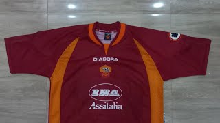 Review jersey original as roma 1997 1998 home [upl. by Akemet]