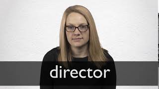 How to pronounce DIRECTOR in British English [upl. by Akerdnuhs]