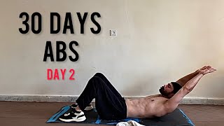 INTENSE ABS IN 30 DAYS CHALLENGE  DAY 2 [upl. by Yrojram328]