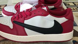 Travis Scott Air Jordan 1 Low Chicago 1st Review [upl. by Attenoj]